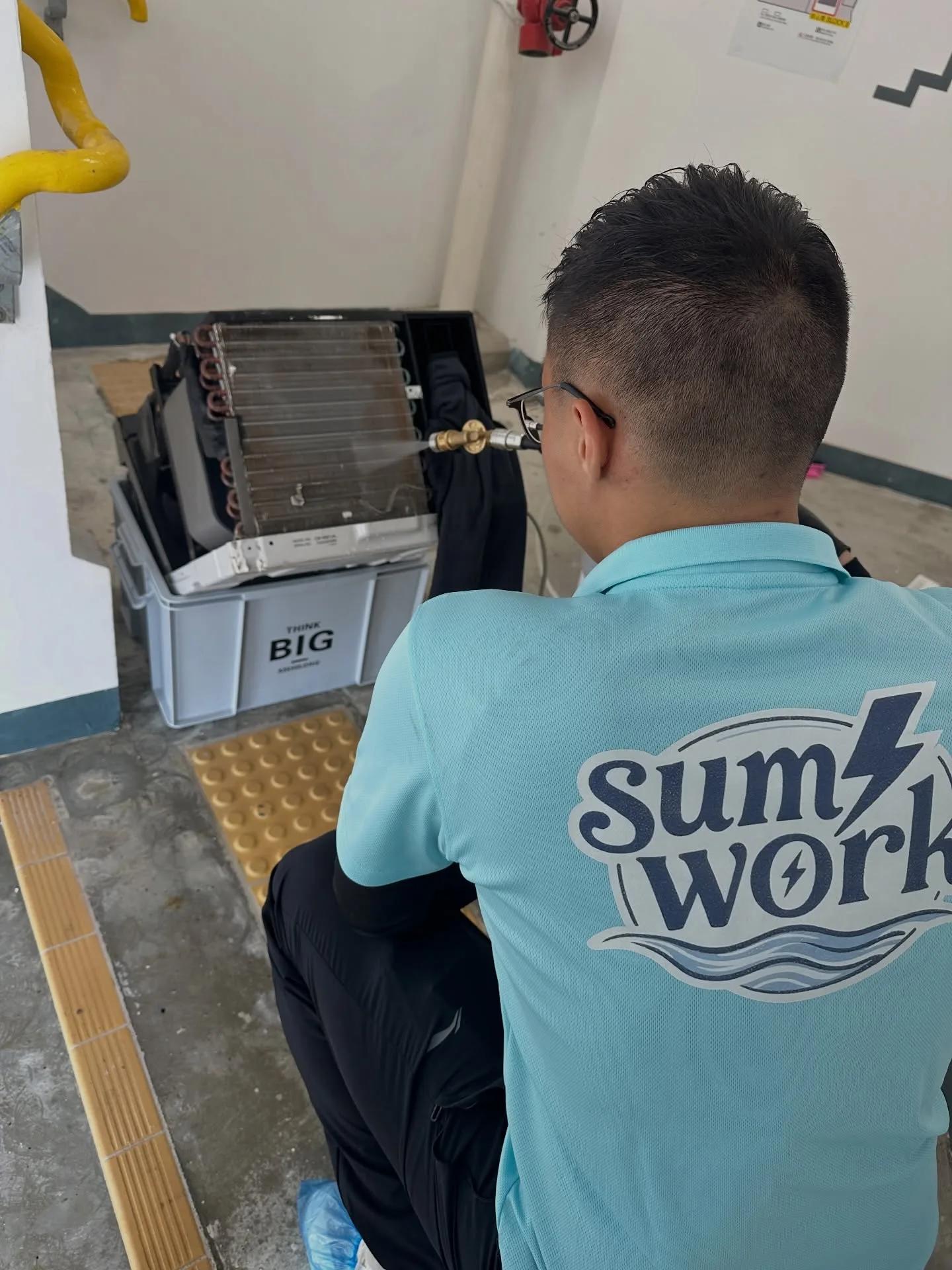 Sum Work 上門清洗冷氣工程相片